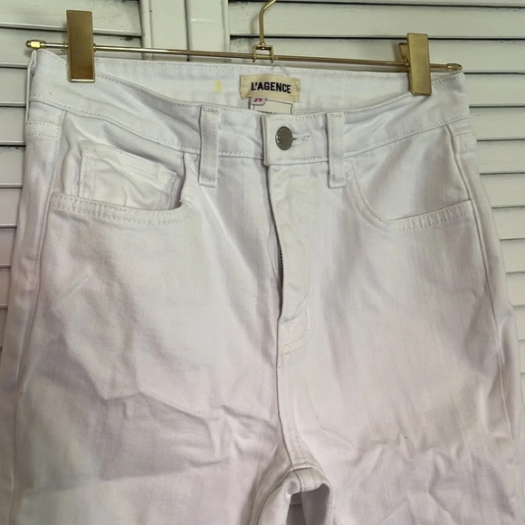 L’Agence White Distressed Skinny Denim Jeans Size 25 - Picture 5 of 9